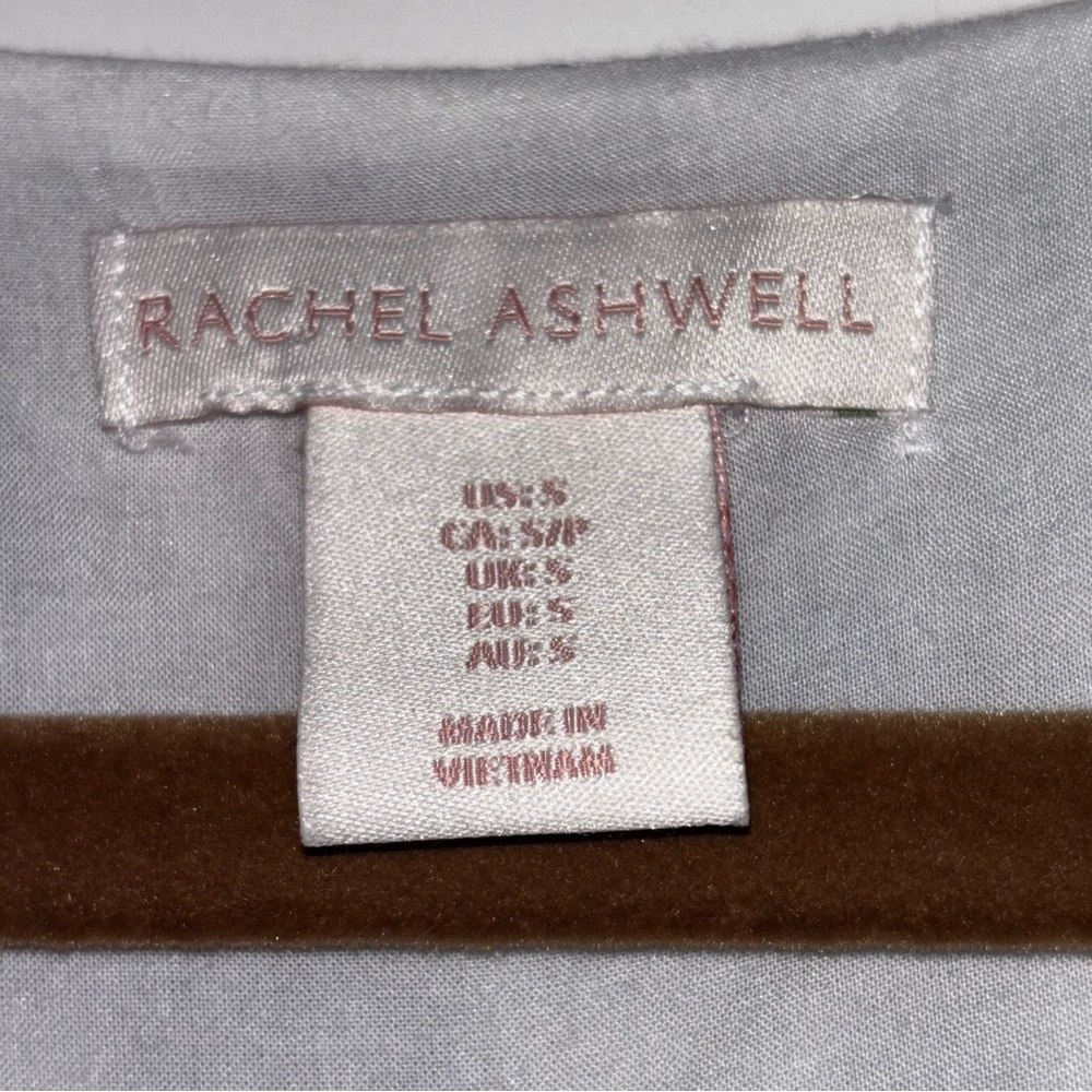 Rachel Ashwell Blue and White Floral Dress Women’s Small Sleeveless Lined Midi - Picture 2 of 8